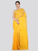 Pinkloom Women's Soft Cotton Jamdani Saree Without Blouse Piece