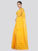 Pinkloom Women's Soft Cotton Jamdani Saree Without Blouse Piece