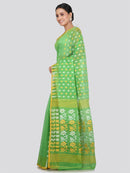 Pinkloom Women's Soft Cotton Jamdani Saree Without Blouse Piece