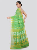 Pinkloom Women's Soft Cotton Jamdani Saree Without Blouse Piece