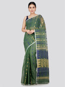 Pinkloom Women's Soft Cotton Jamdani Saree Without Blouse Piece
