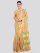 Pinkloom Women's Soft Cotton Jamdani Saree Without Blouse Piece