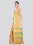 Pinkloom Women's Soft Cotton Jamdani Saree Without Blouse Piece