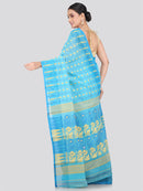 Pinkloom Women's Soft Cotton Jamdani Saree Without Blouse Piece