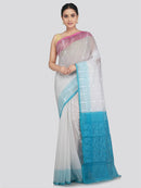 Pinkloom Women's Soft Cotton Jamdani Saree Without Blouse Piece