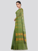 Pinkloom Women's Soft Cotton Jamdani Saree Without Blouse Piece