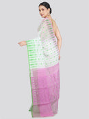 Pinkloom Women's Soft Cotton Jamdani Saree Without Blouse Piece