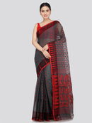 Pinkloom Women's Soft Cotton Jamdani Saree Without Blouse Piece