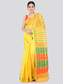 Pinkloom Women's Soft Cotton Jamdani Saree Without Blouse Piece