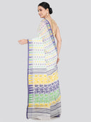 Pinkloom Women's Soft Cotton Jamdani Saree Without Blouse Piece