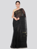 Pinkloom Women's Soft Cotton Jamdani Saree Without Blouse Piece