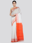 Pinkloom Women's Soft Cotton Jamdani Saree Without Blouse Piece