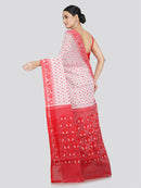 Pinkloom Women's Soft Cotton Jamdani Saree Without Blouse Piece