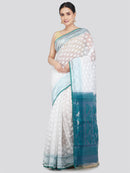 Pinkloom Women's Soft Cotton Jamdani Saree Without Blouse Piece
