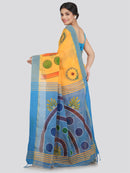 Women's Cotton Silk Saree With Blouse Piece