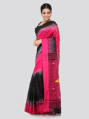 Women's Handloom Cotton Silk Saree With Blouse Piece