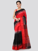 Women's Handloom Cotton Silk Saree With Blouse Piece