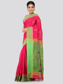 Women's Handloom Cotton Silk Saree With Blouse Piece