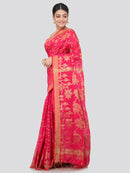 Women's Handloom Cotton Silk Without Blouse Piece
