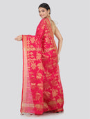 Women's Handloom Cotton Silk Without Blouse Piece