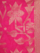 Women's Handloom Cotton Silk Without Blouse Piece