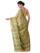 Handloom Jamdani silk saree