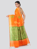 Women's Handloom Cotton Silk Saree With Blouse Piece
