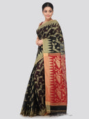 Women's Handloom Cotton Silk Saree With Blouse Piece