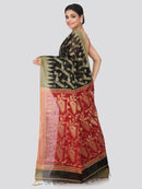 Women's Handloom Cotton Silk Saree With Blouse Piece