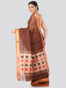 Women's Handloom Cotton Silk Saree With Blouse Piece