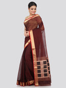 Women's Handloom Cotton Silk Saree With Blouse Piece