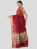 Women's Handloom Cotton Silk Saree With Blouse Piece