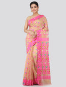 Women's Handloom Jamdani Saree without Blouse Piece