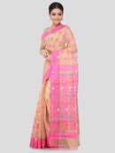 Women's Handloom Jamdani Saree without Blouse Piece