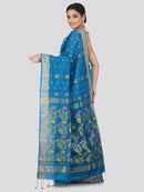 Women's Handloom Cotton Silk Saree With Blouse Piece
