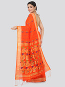 Women's Handloom Cotton Silk Saree With Blouse Piece