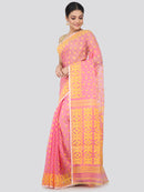 Women's Handloom Jamdani Saree without Blouse Piece