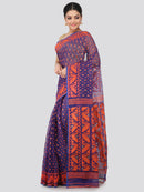 Women's Handloom Jamdani Saree without Blouse Piece