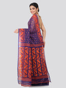 Women's Handloom Jamdani Saree without Blouse Piece
