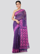 Women's Handloom Jamdani Saree without Blouse Piece