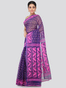 Women's Handloom Jamdani Saree without Blouse Piece