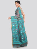 Women's Cotton Jamdani Saree Without Blouse Piece