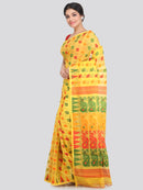 Women's Cotton Jamdani Saree Without Blouse Piece