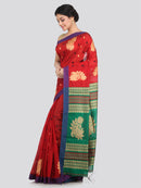 Women's Cotton Silk Saree With Blouse Piece