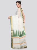 Women's Cotton Silk Saree With Blouse Piece