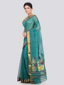 Women's Cotton Silk Saree With Blouse Piece