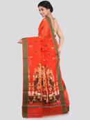 Women's Cotton Silk Saree With Blouse Piece