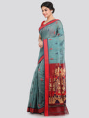 Women's Cotton Silk Saree With Blouse Piece