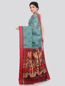 Women's Cotton Silk Saree With Blouse Piece