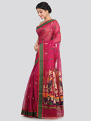 Women's Cotton Silk Saree With Blouse Piece